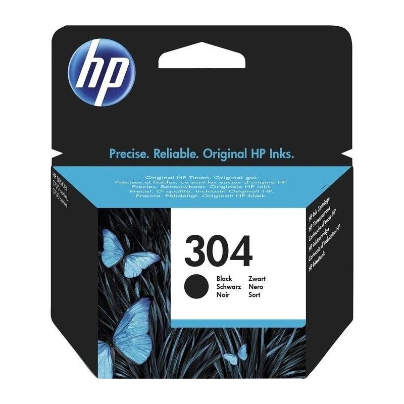 HP Original N9K06AE / 304 Tintenpatrone Schwarz | TonerDirekt365