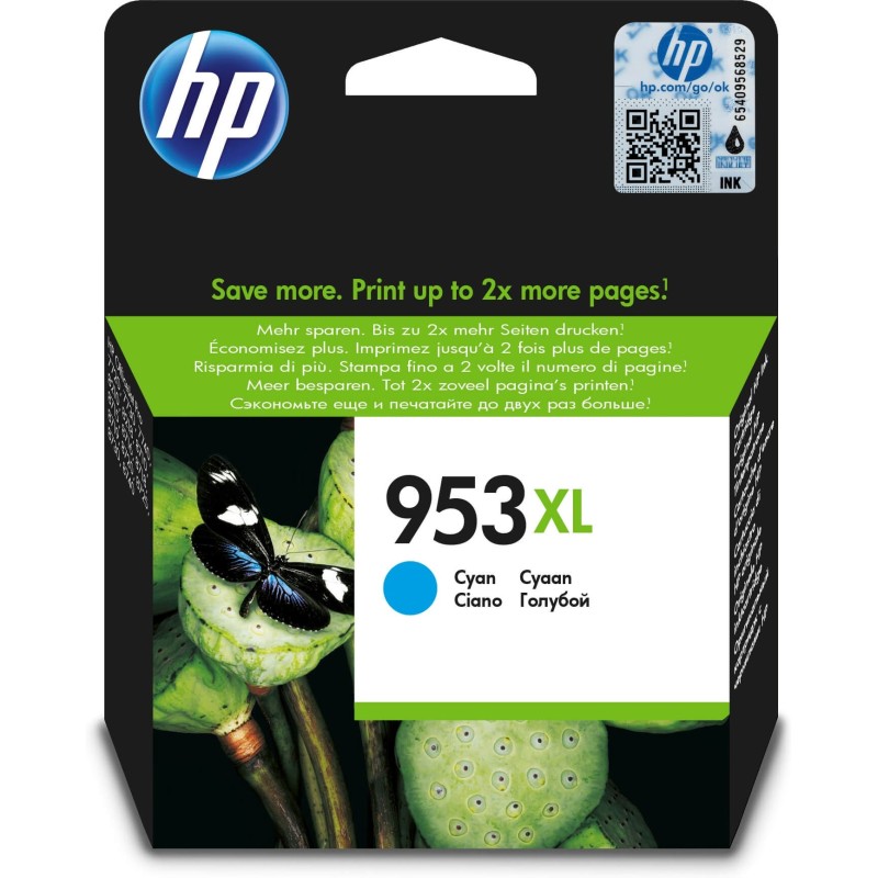 Original HP F6U16AE / 953 XL Tintenpatrone cyan | TonerDirekt365