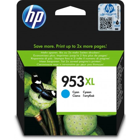Original HP F6U16AE / 953 XL Tintenpatrone cyan | TonerDirekt365